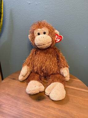 Ty 2004 Punkies Collection Zig-Zag the Monkey Plush Stuffed Animal